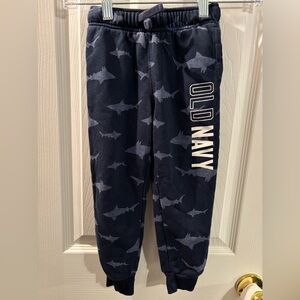 Old Navy Kids Navy Shark Print Joggers
